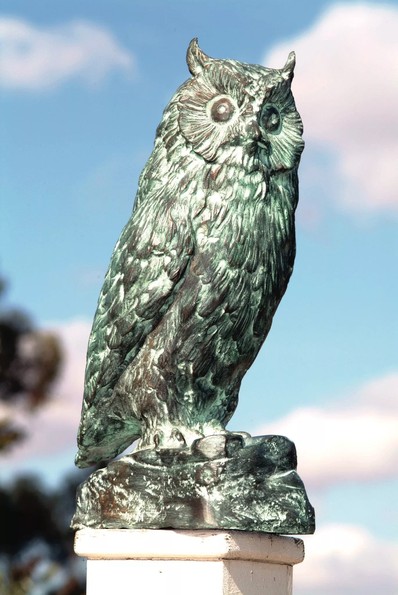 brass-baron-owl-garden-statue Brass Baron Owl Garden Statue