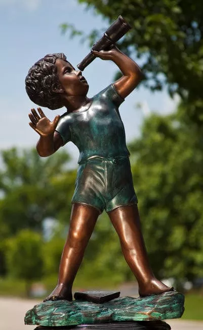 brass-baron-stargazer-garden-statue-boy-sculpture Brass Baron Stargazer Garden Statue | Boy Sculpture