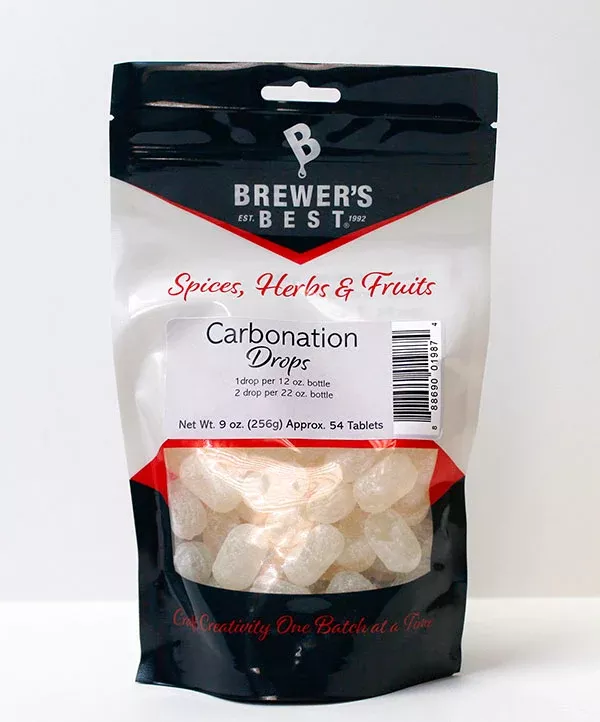 BREWERS BEST CARBONATION DROPS 9 OZ PACKAGE / APPROX 54 DROPS