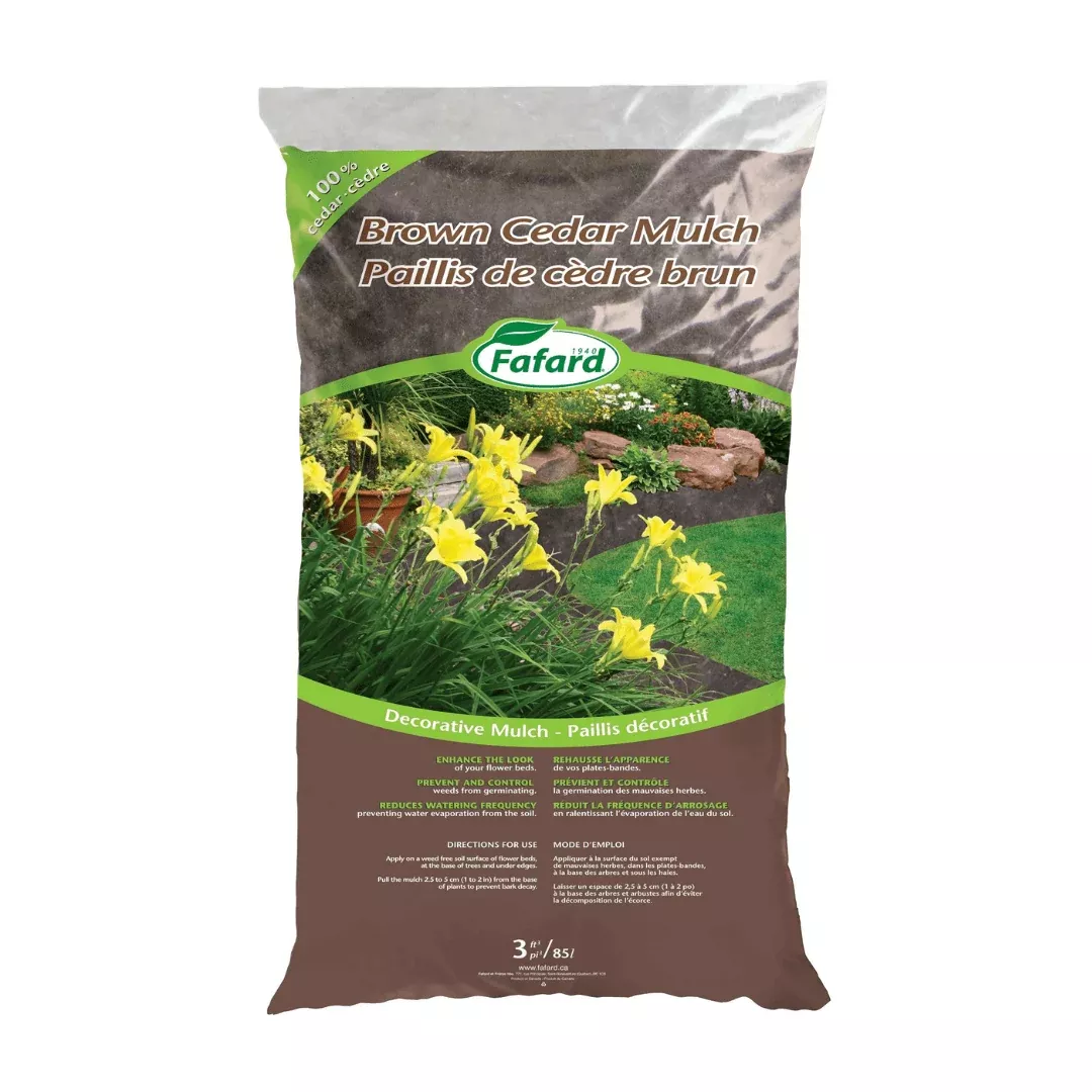 Brown Cedar Mulch 85L