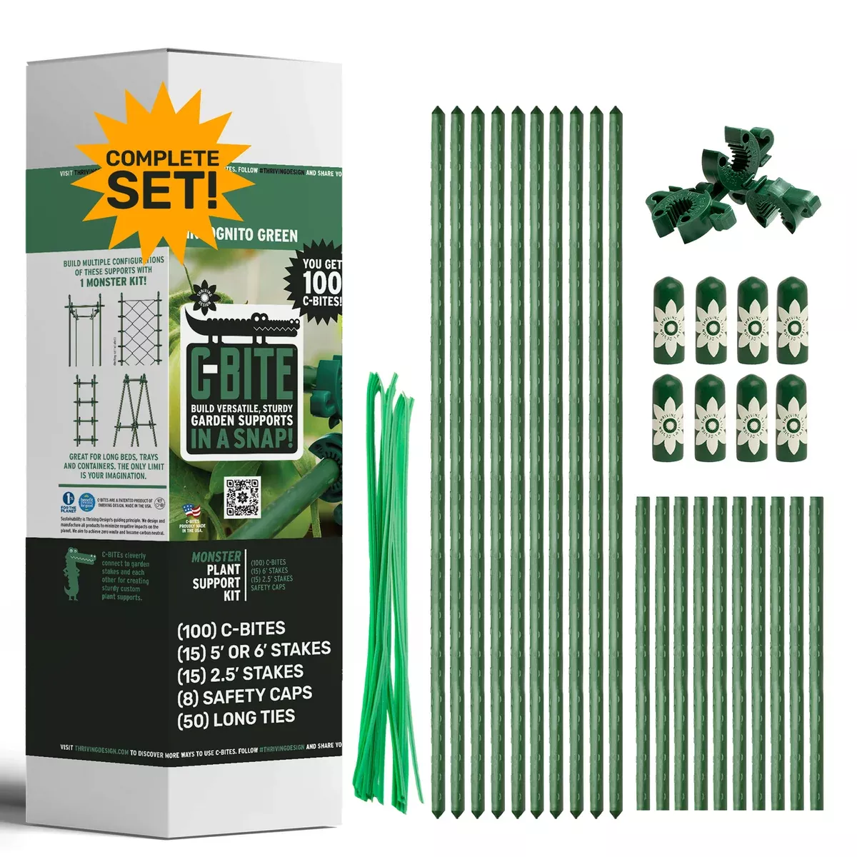 c-bite-monster-kit-large-beds-multi-plant-support-6 C-BITE Monster Kit - Large Beds & Multi-Plant Support(6')