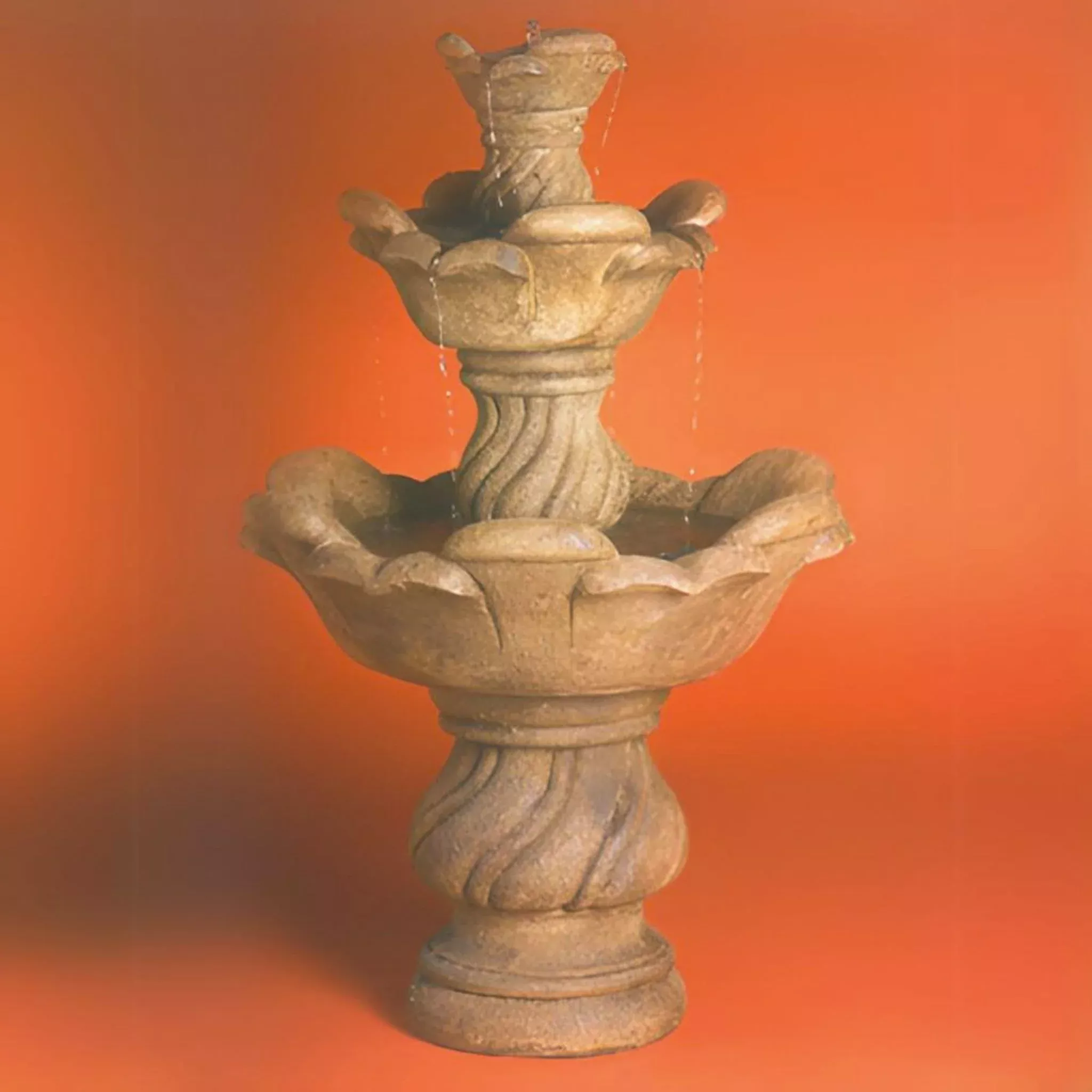 Cabo 3-Tier Concrete Fountain - Fiore #AV119FS