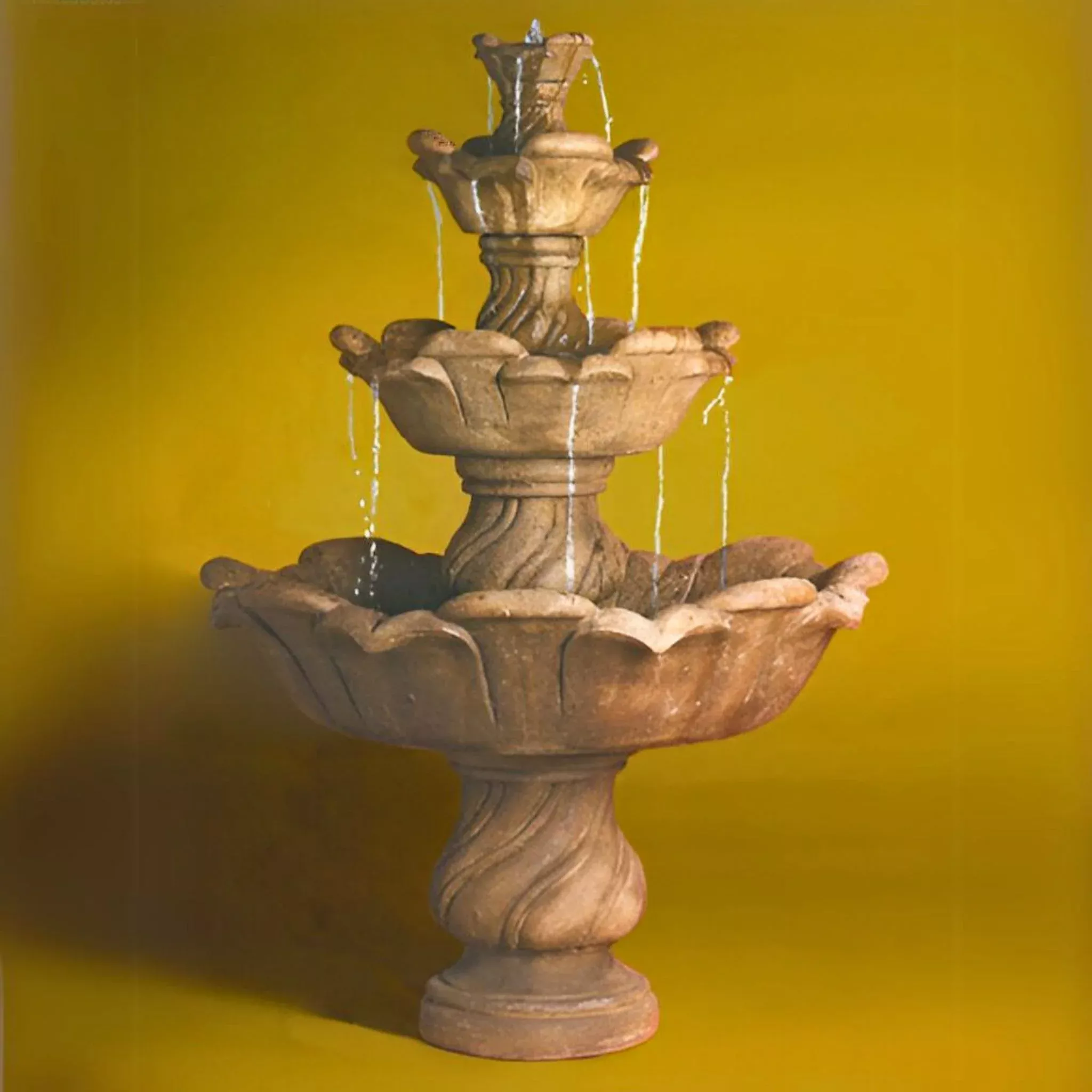 cabo-4-tier-concrete-fountain-fiore-av119f Cabo 4-Tier Concrete Fountain - Fiore #AV119F