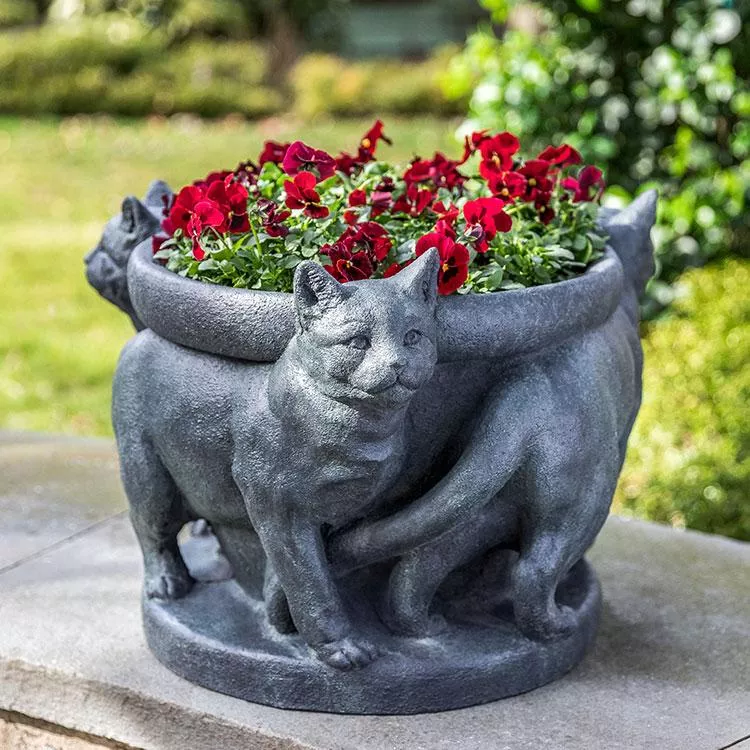 campania-3-cats-planter Campania 3 Cats Planter