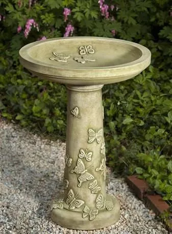 Campania Butterflies Are Free Birdbath