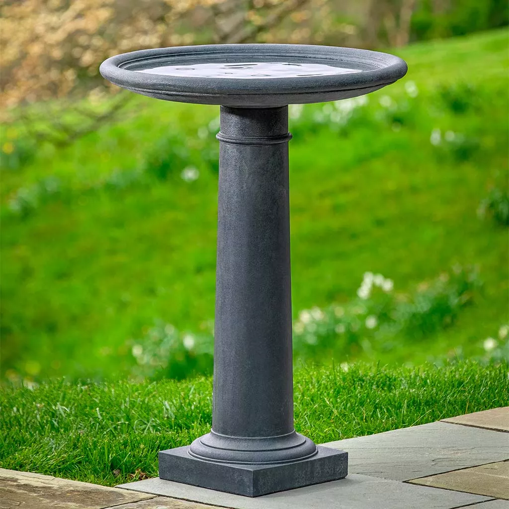 Campania Classic Column Birdbath
