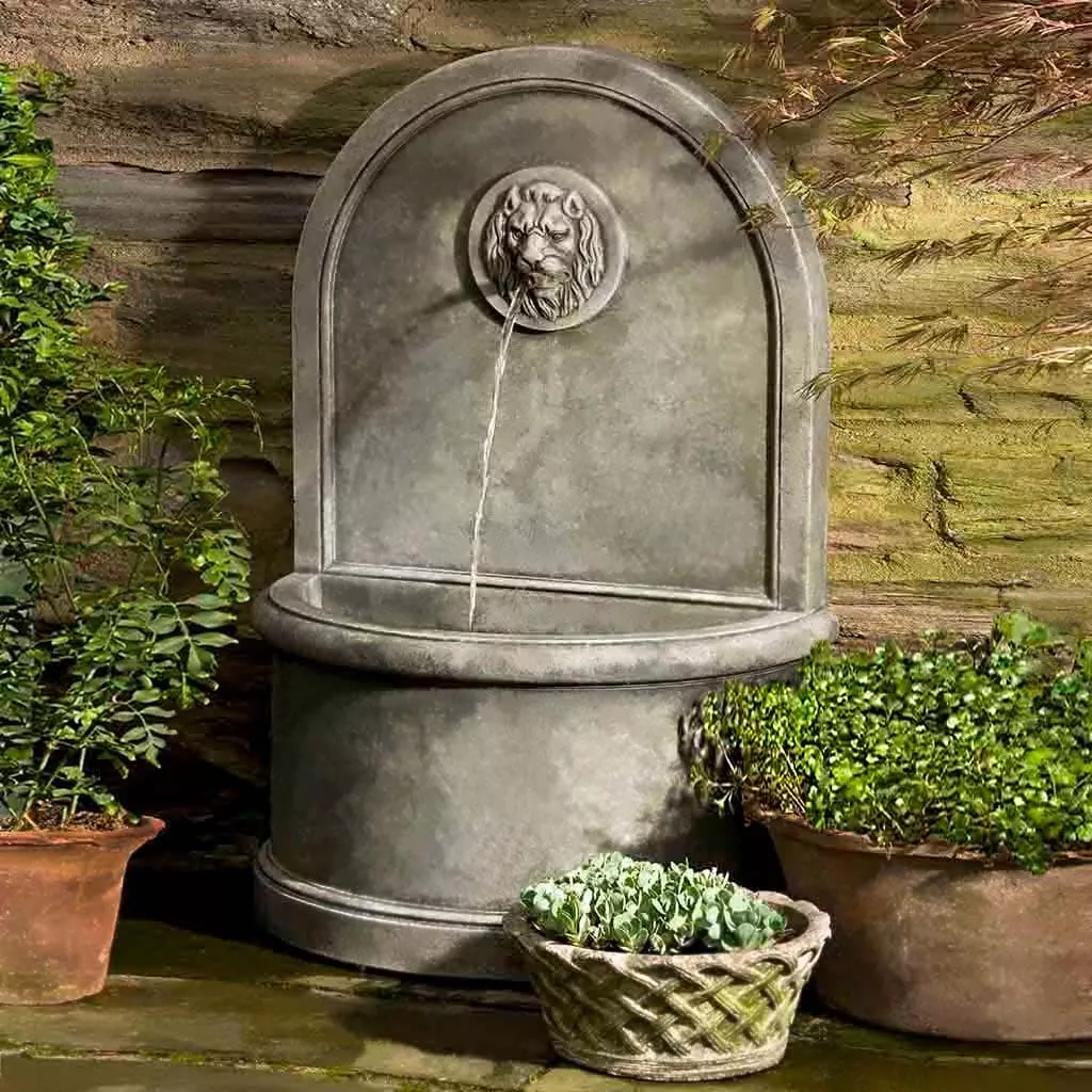 Campania International Lion Wall Fountain