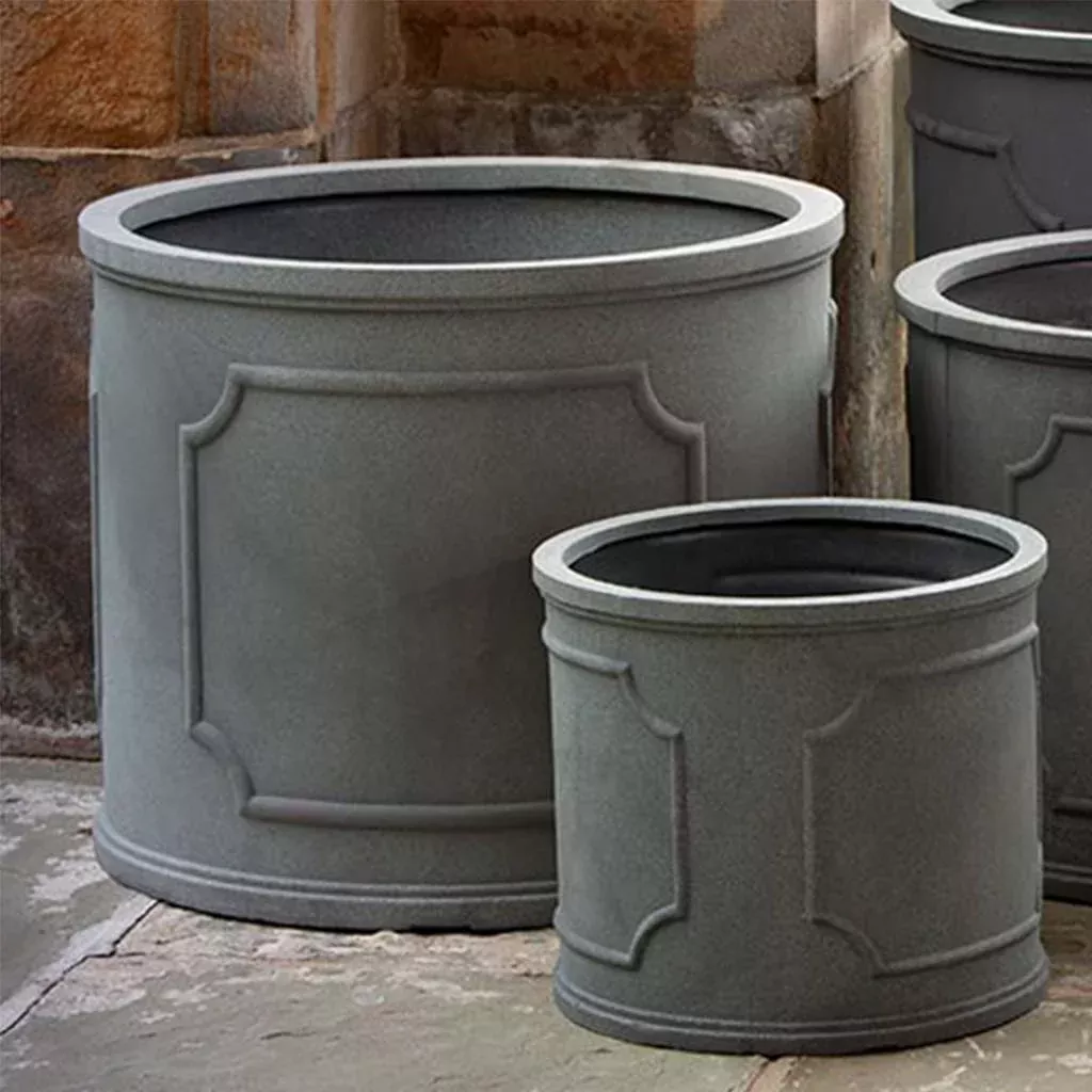 campania-international-portsmouth-round-extra-small-planter-in-lead-lite Campania International Portsmouth Round Extra Small Planter in Lead Lite