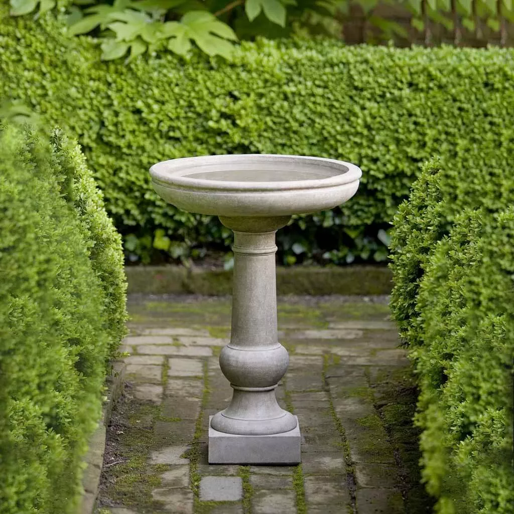 Campania International Williamsburg Tea Table Birdbath