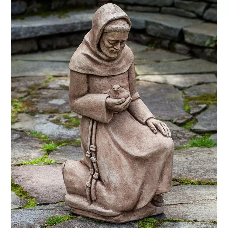 Campania Kneeling St. Francis with Bird