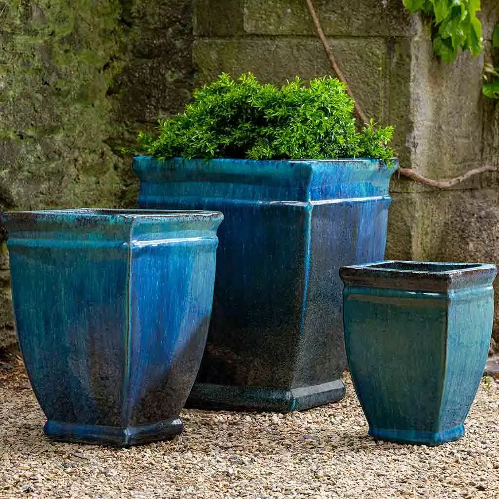 campania-square-rolled-rim-planter-set-3 Campania Square Rolled Rim Planter Set of 3