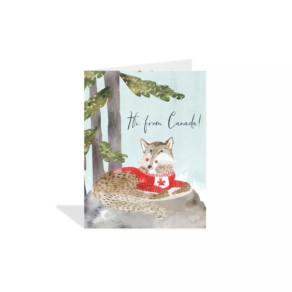 Canada Wolf Greeting Card