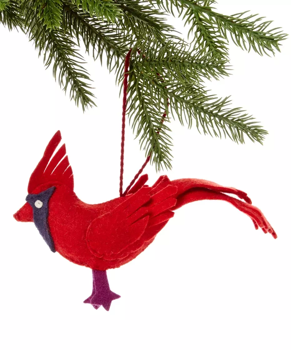 Cardinal Felt Ornament