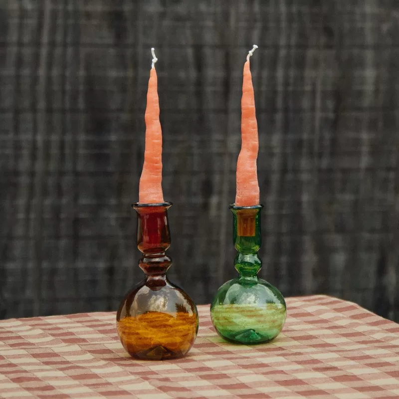 Carrot Taper Candles