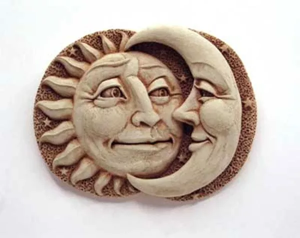 Carruth Studio Celestial Attraction Large Stone Plaque