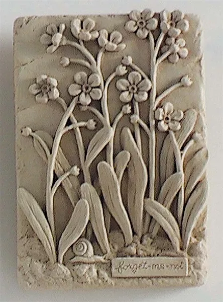 Carruth Studio Forget-Me-Not Plaque