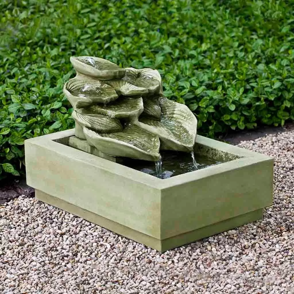 cascading-hosta-leaf-water-fountain Cascading Hosta Leaf Water Fountain
