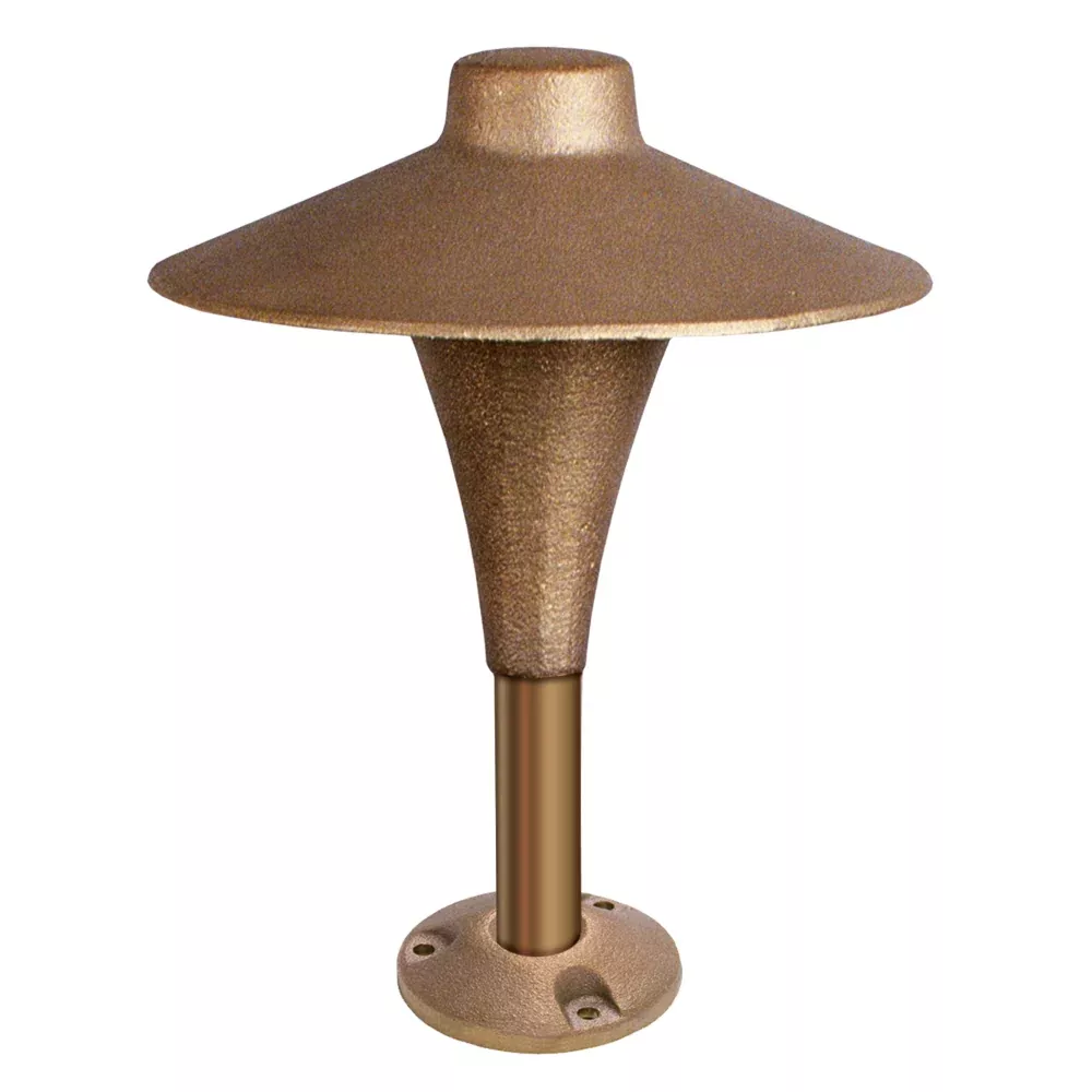 Cast Small China Hat Area/Path Light with short stem