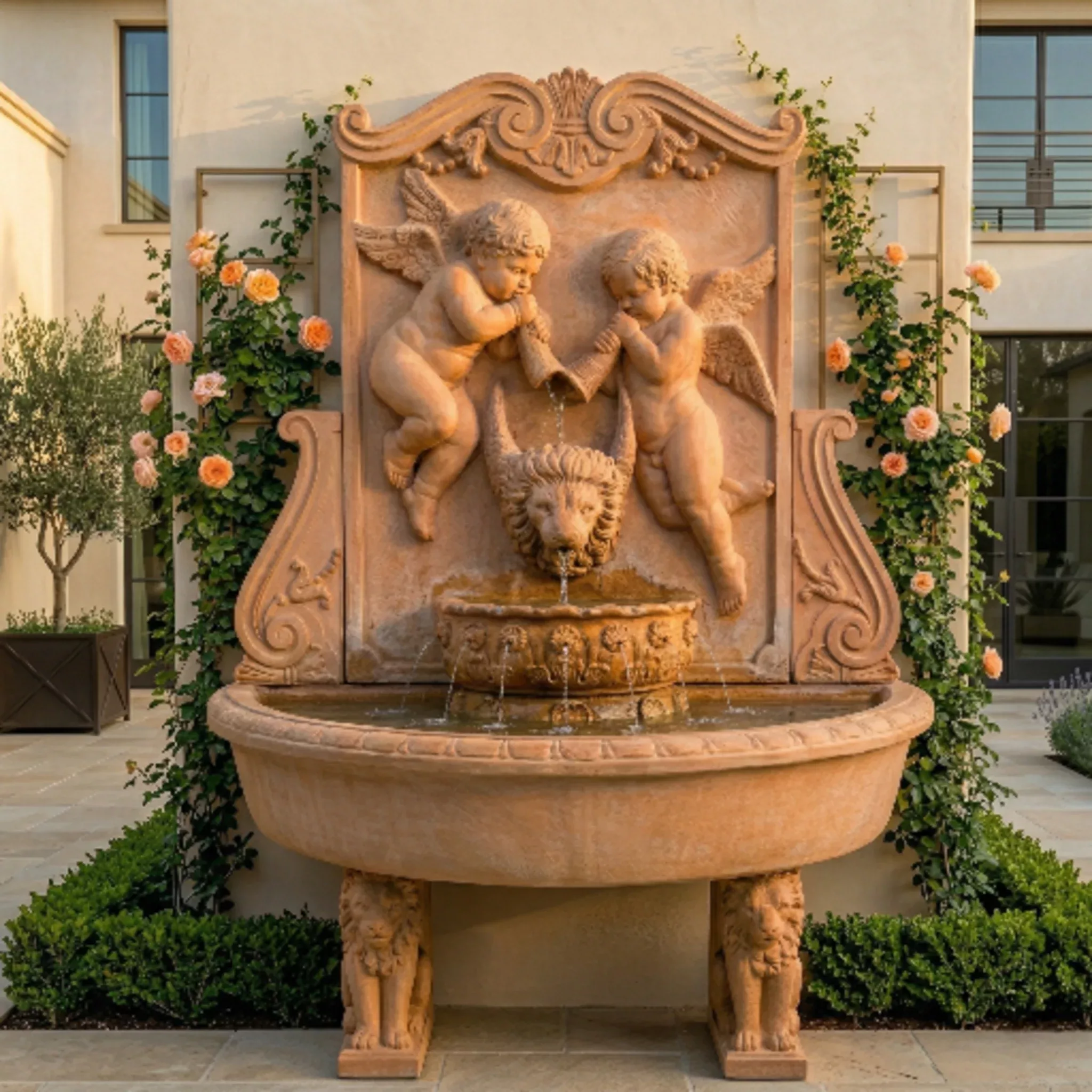Cherub Wall Fountain