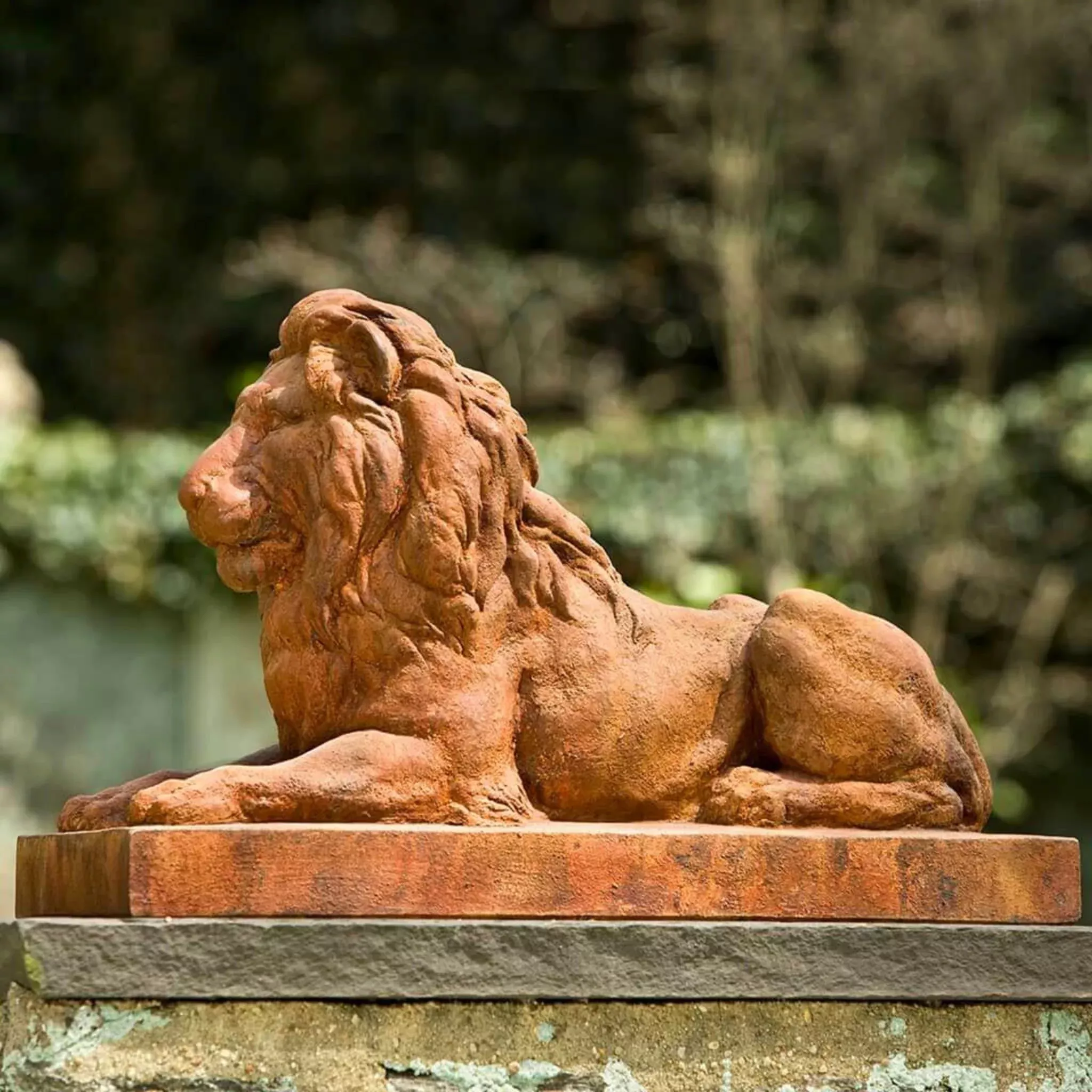 Classic Lion Concrete Garden Statue - Campania #A405