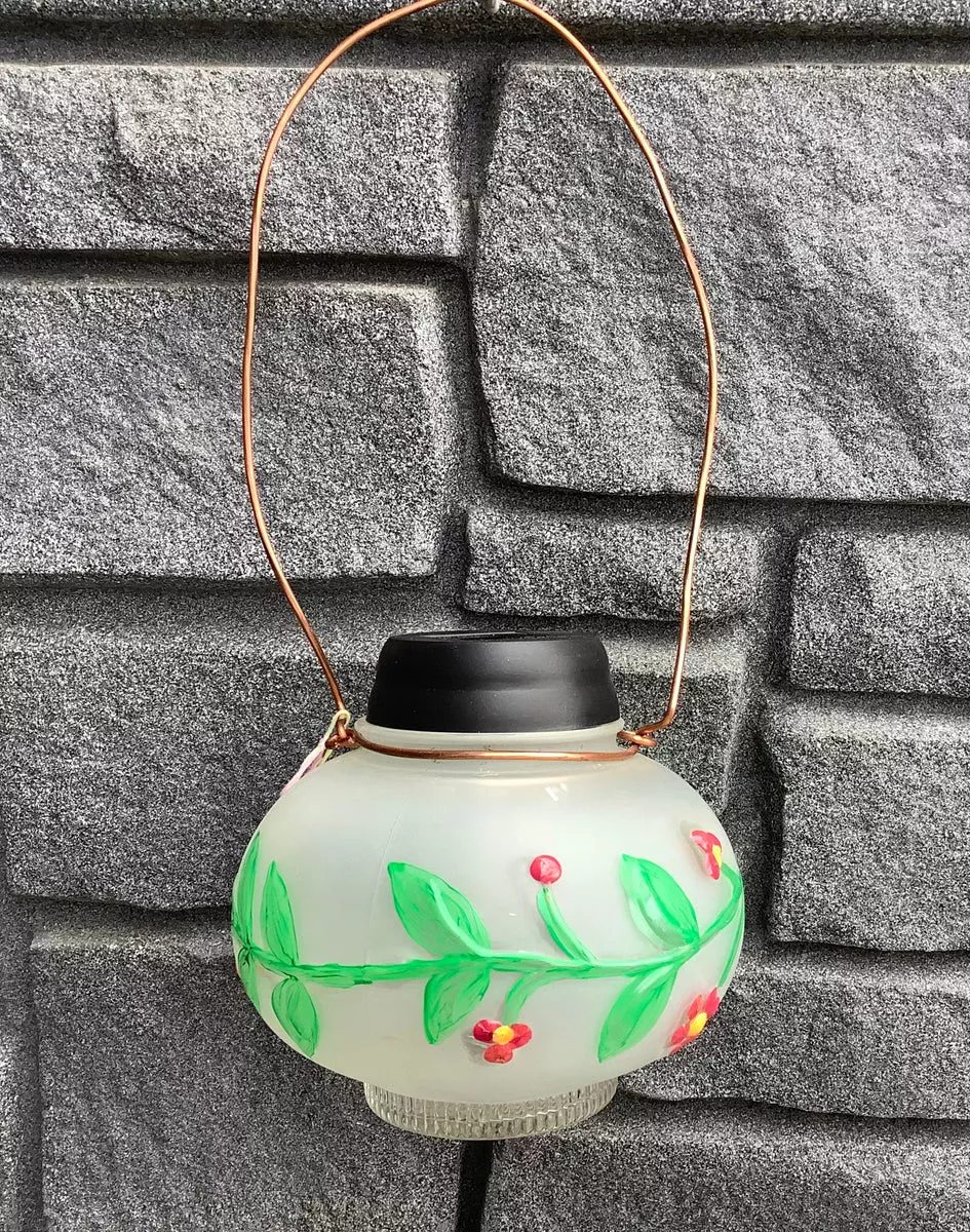 COA Copper Flowers Hanging Solar Light