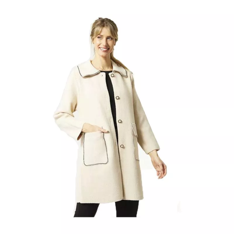 coco-carmen-cleo-coat-with-contrast-trim-cream Coco+Carmen, Cleo Coat With Contrast Trim, Cream