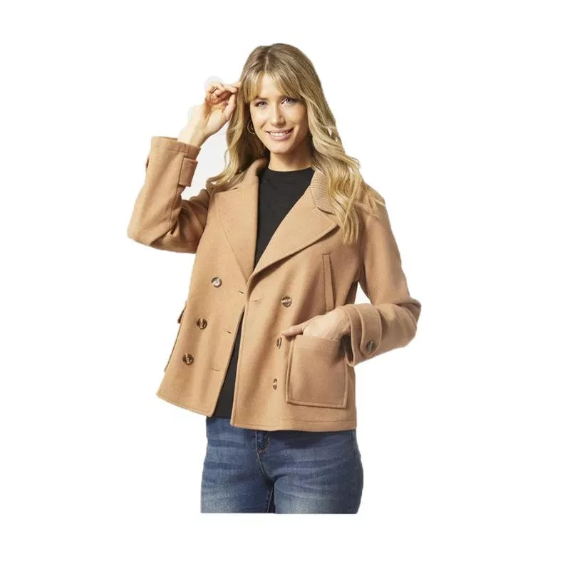 coco-carmen-melora-double-breasted-jacket-tan Coco and Carmen, Melora Double Breasted Jacket, Tan