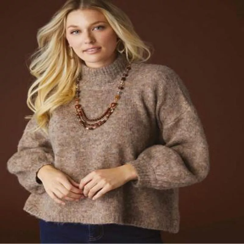 Coco+Carmen, Mohair Sweater, Latte Heather