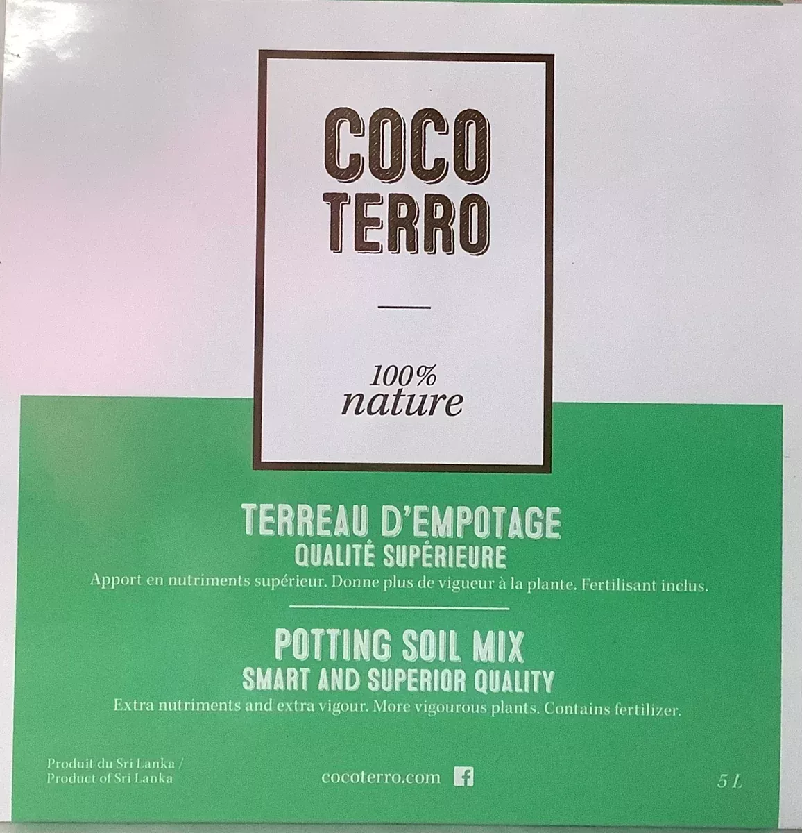 Coco Terro Potting Soil Mix 5L