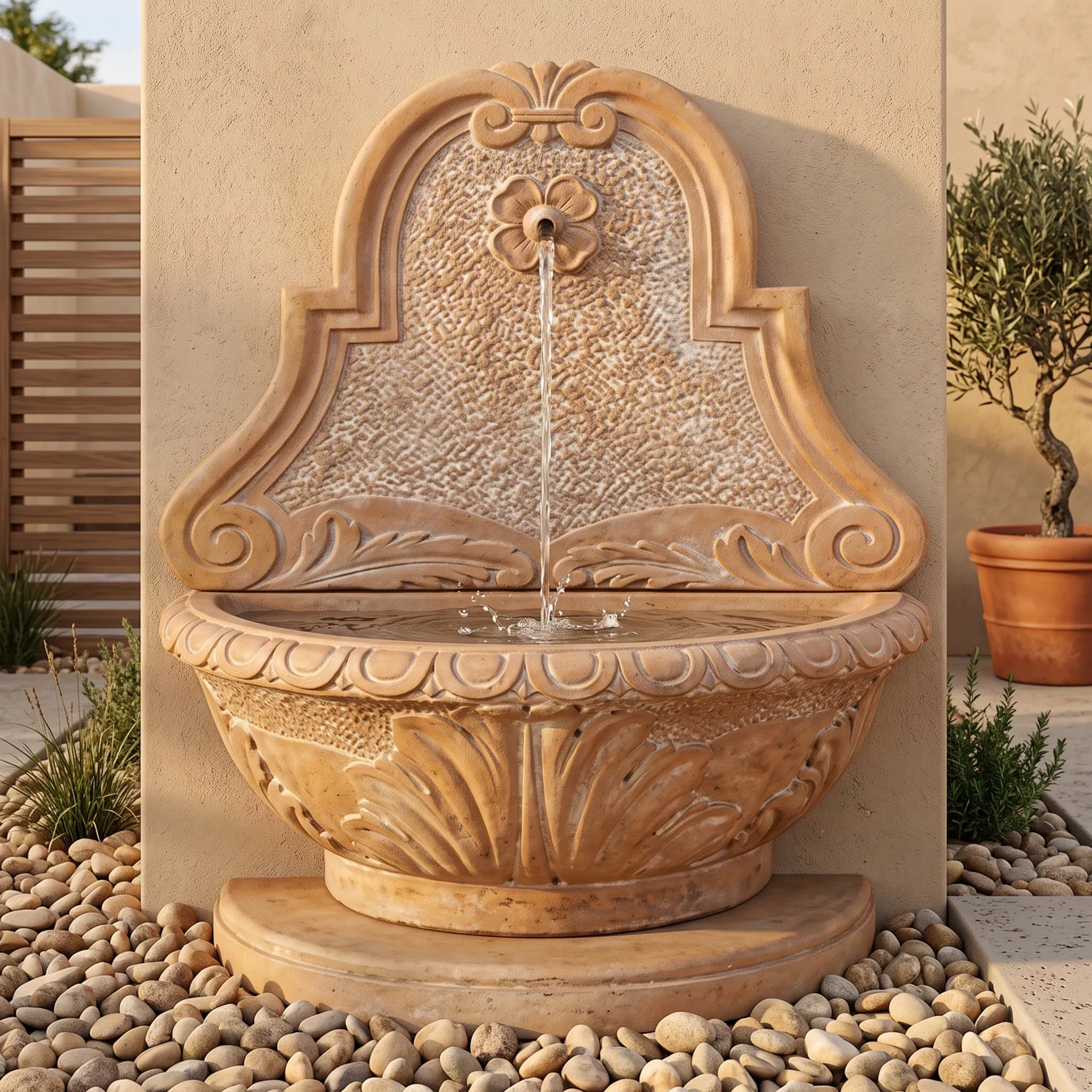 Como Wall Outdoor Water Fountain