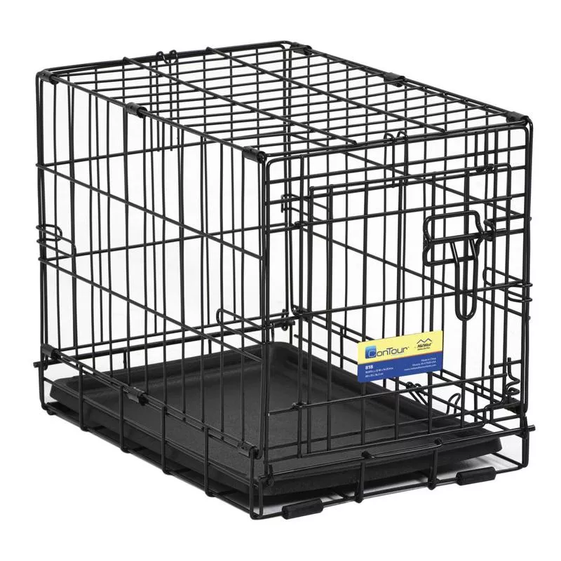 contour-single-door-dog-crate-18 Contour Single-Door Dog Crate, 18"