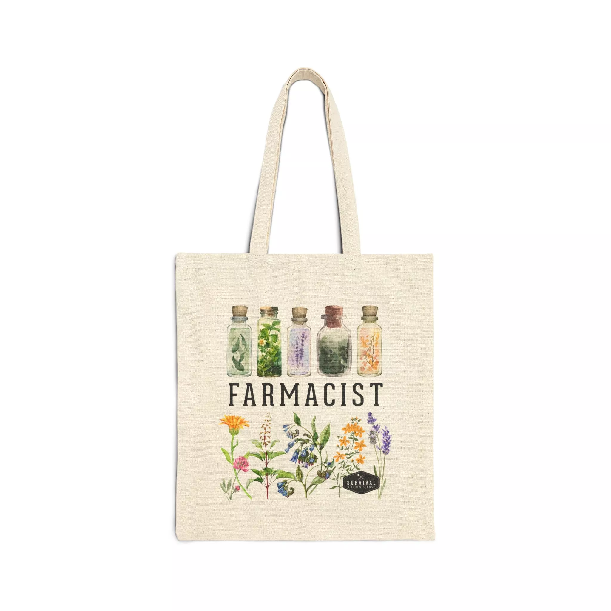 Cotton Canvas Tote Bag - "Farmacist"