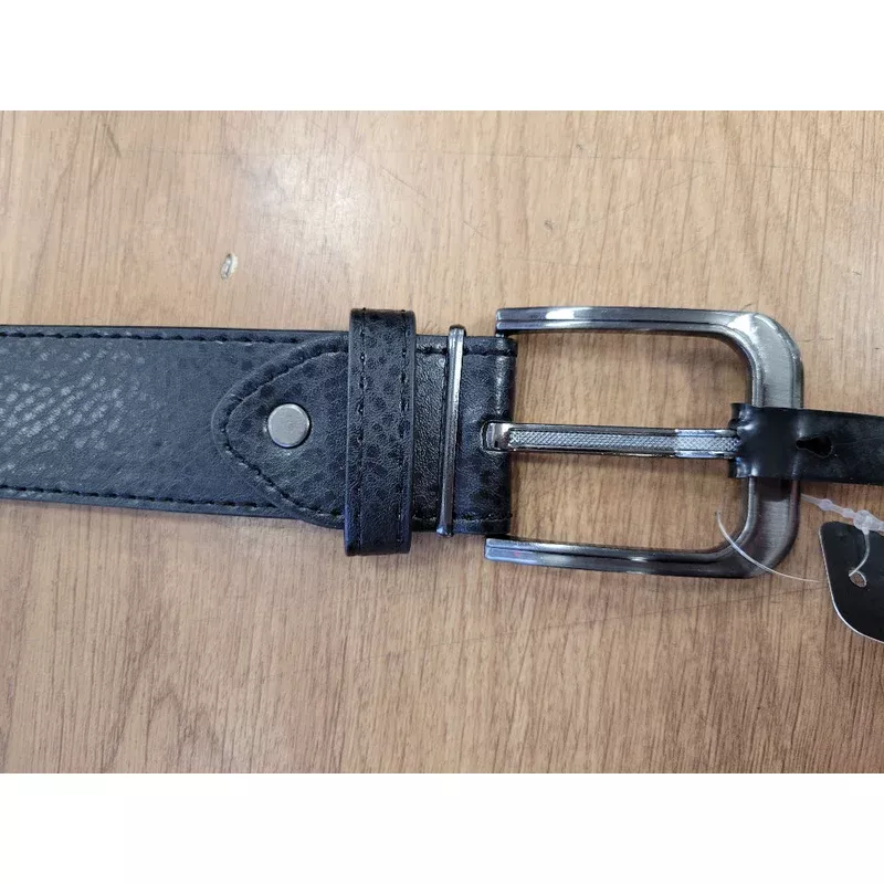 cowhide-look-belt-black-m Cowhide Look Belt Black M