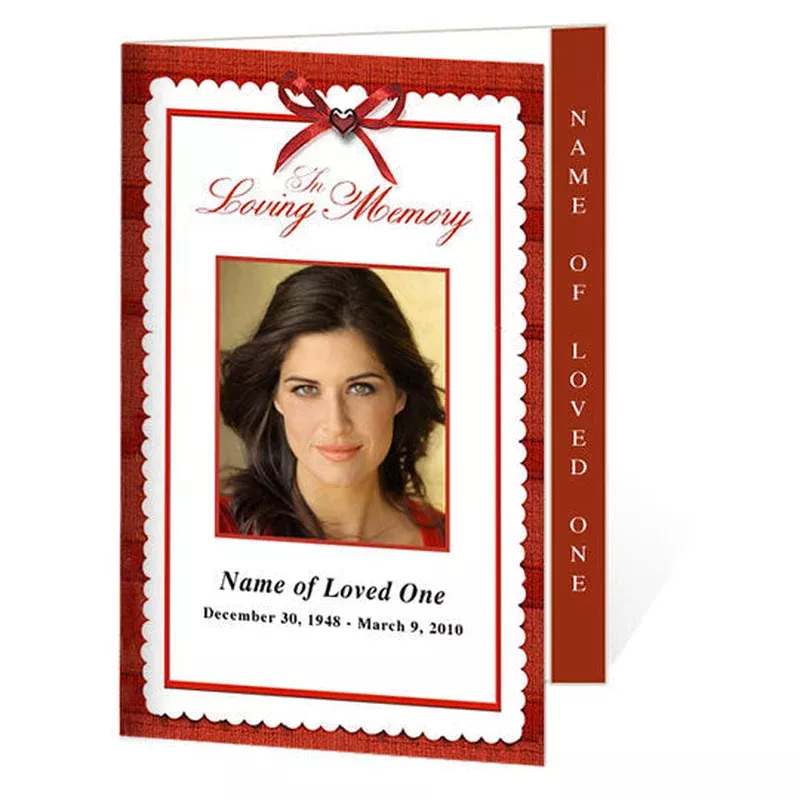 crimson-4-sided-graduated-funeral-program-template Crimson 4-Sided Graduated Funeral Program Template