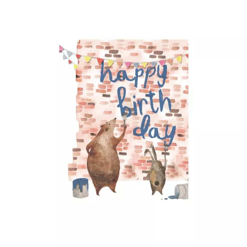 Critter Graffiti Birthday Card