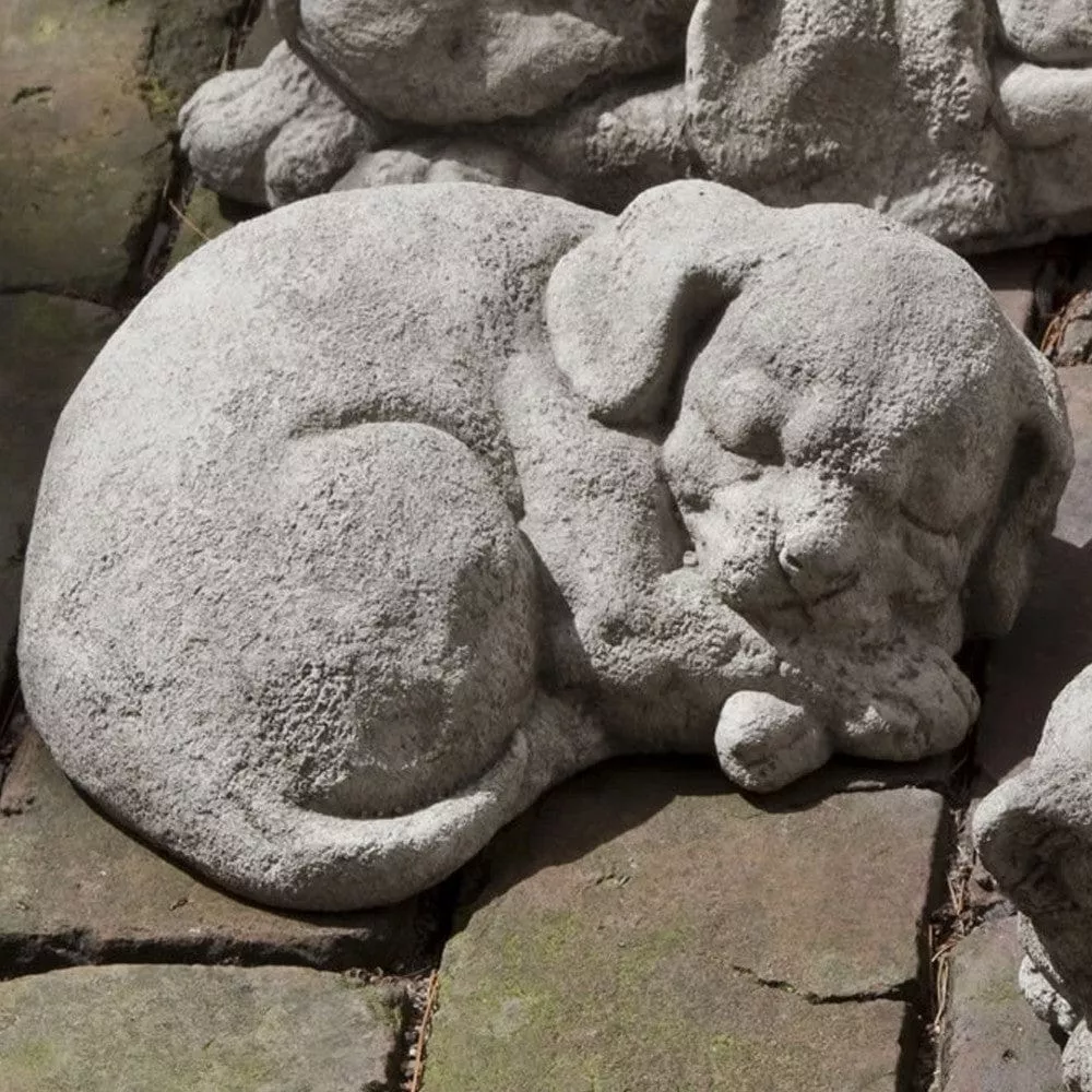 curled-dog-small-cast-stone-garden-statue Curled Dog Small Cast Stone Garden Statue