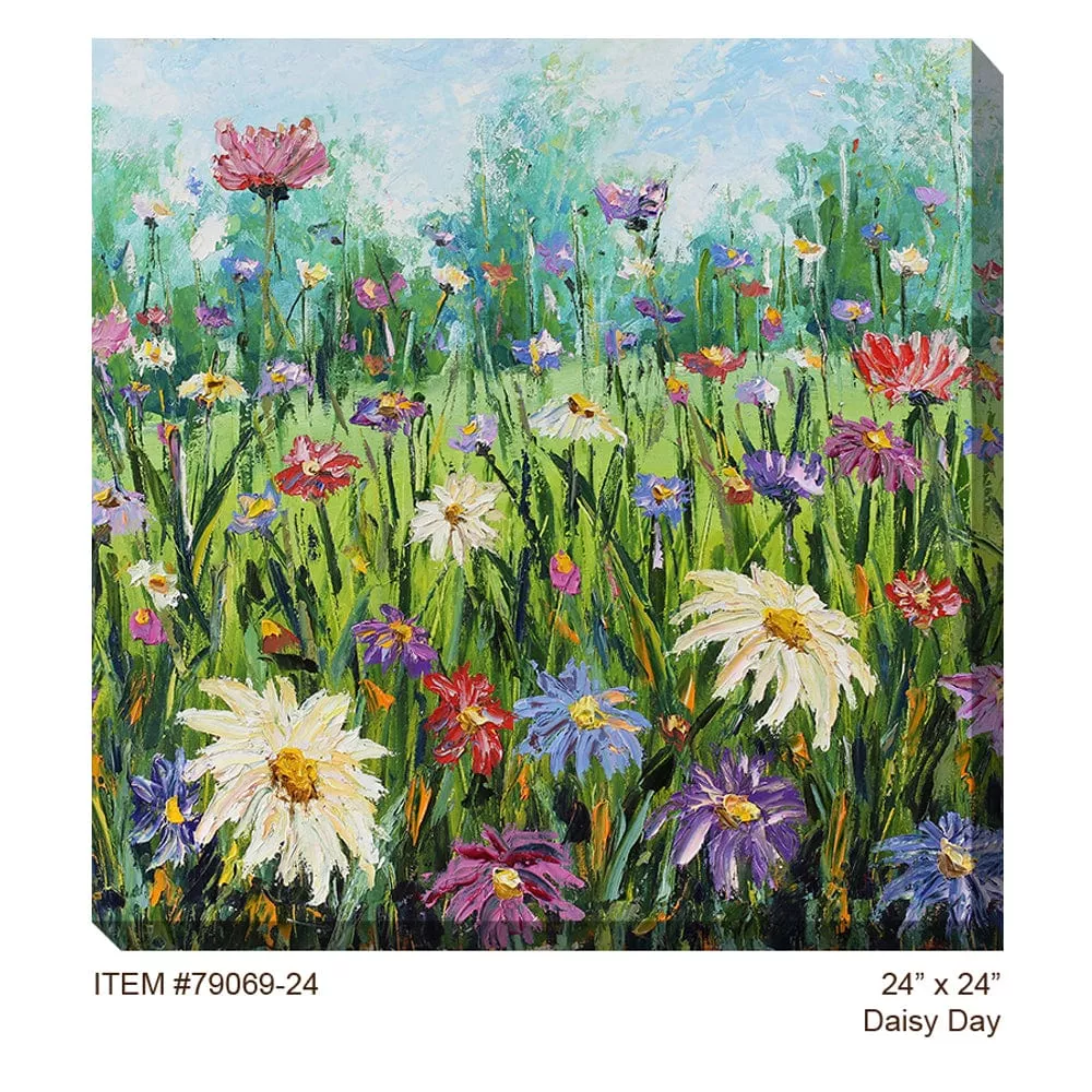 Daisy Day Outdoor Canvas Art