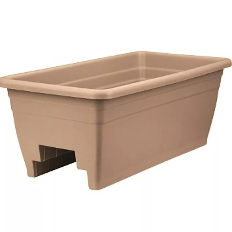 deck-rail-box-planter-tan DECK RAIL BOX PLANTER TAN