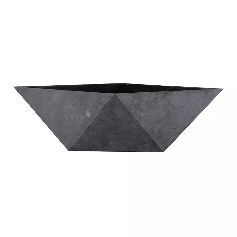 Deco Succulent Faceted Bowl