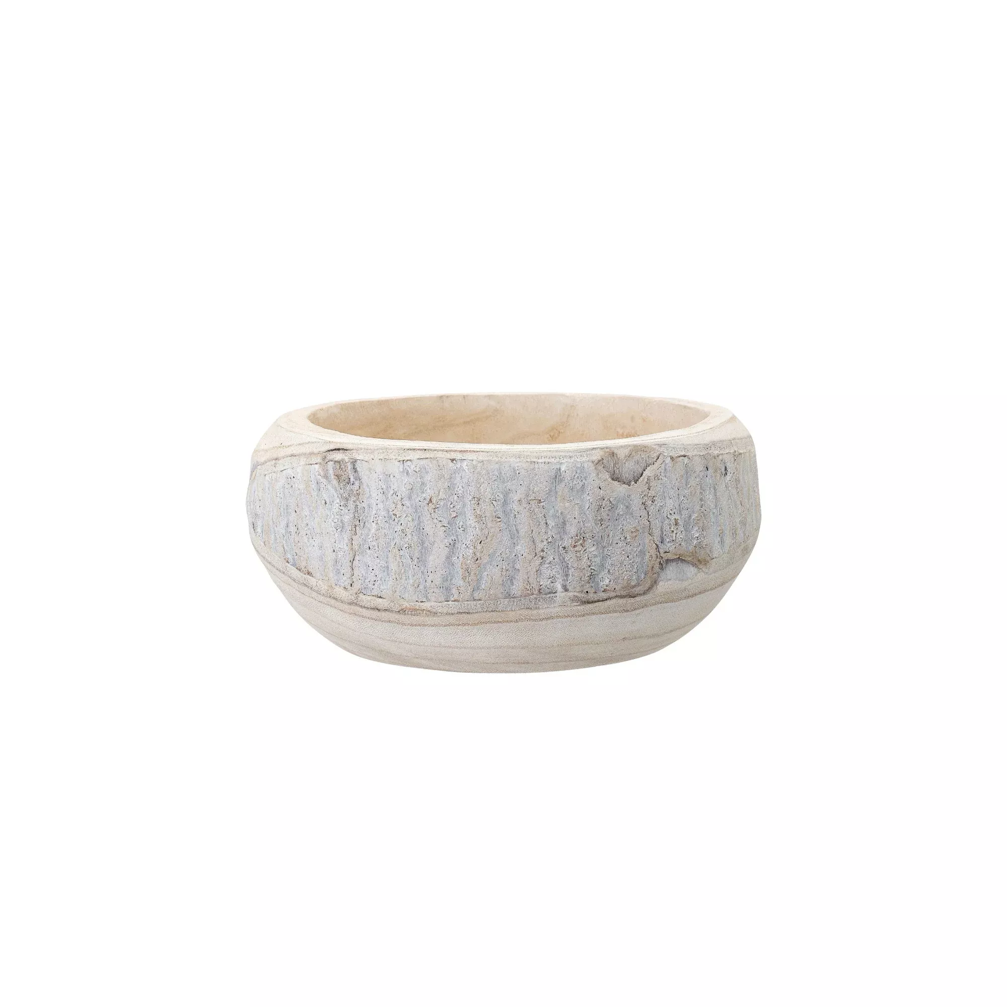 Decorative Hand Carved Round Planter