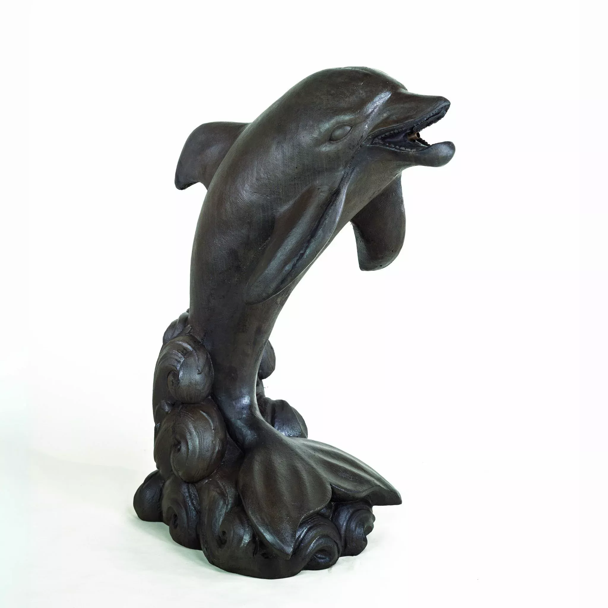 delfino-plumbed-concrete-dolphin-statue-giannini-8123 Delfino Plumbed Concrete Dolphin Statue - Giannini #8123