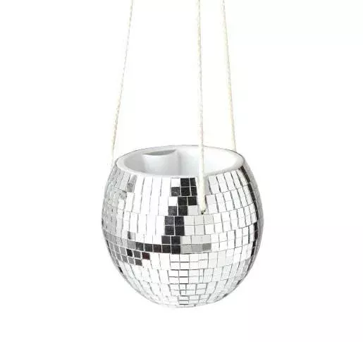 disco-ball-hanging-planter Disco Ball Hanging Planter