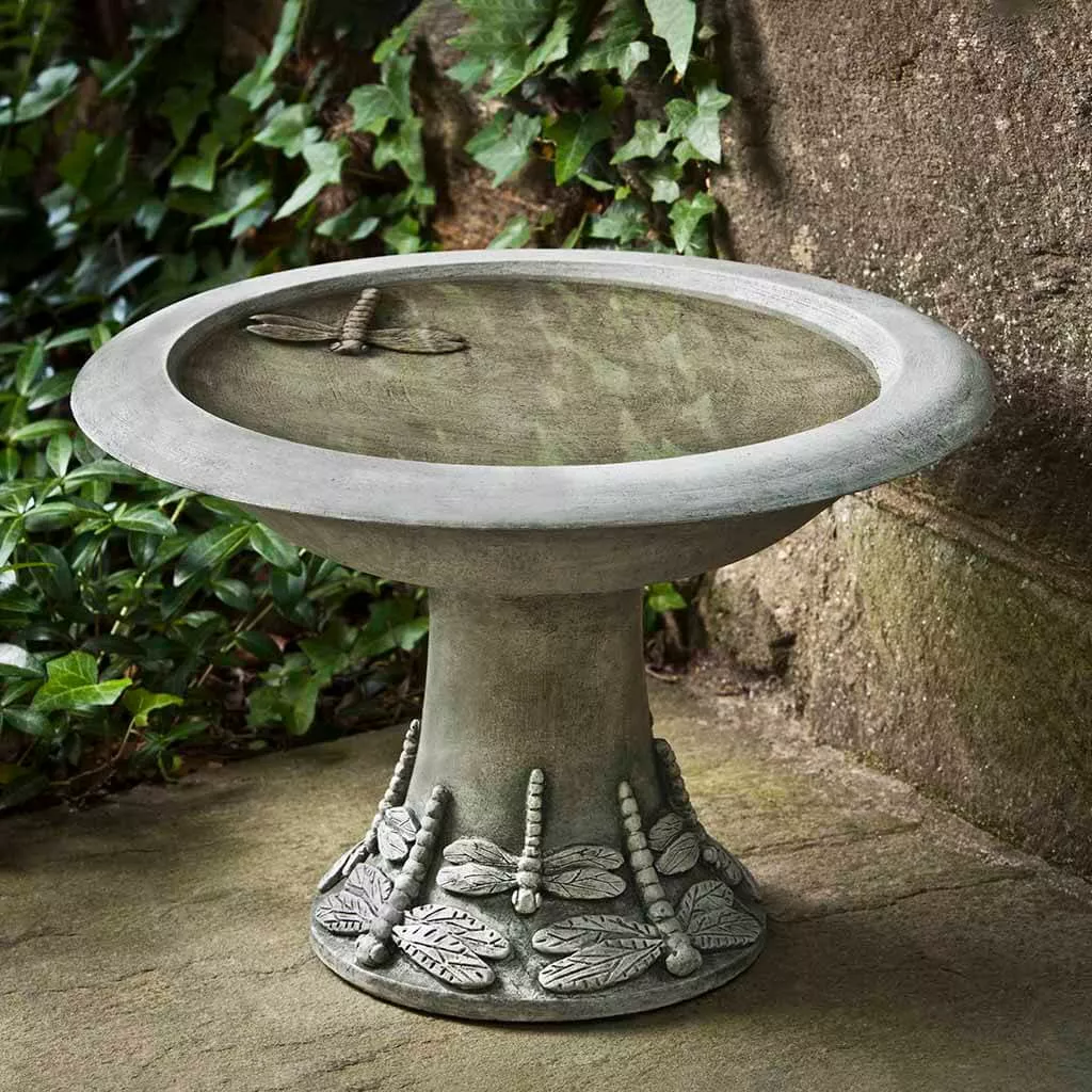 Dragonfly Birdbath Small By Campania International