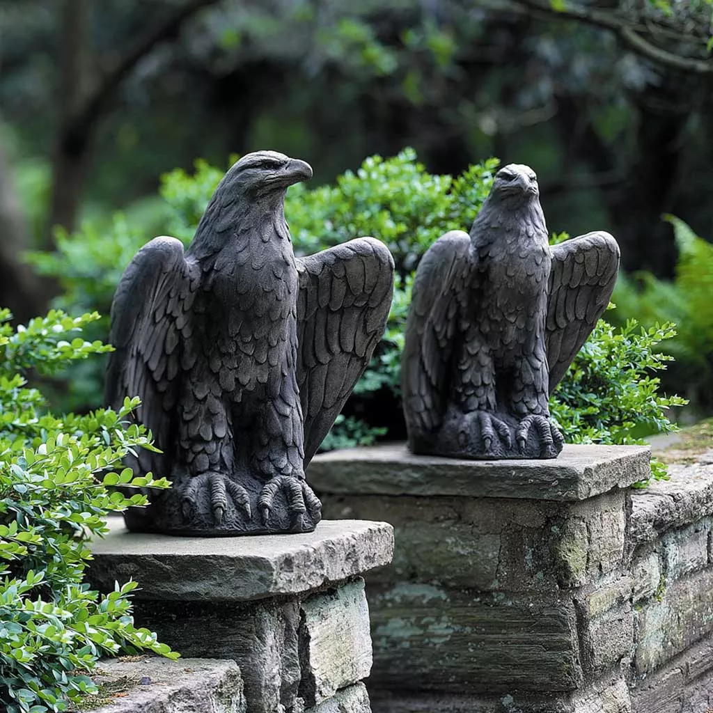 eagle-looking-left-right-by-campania-international Eagle Looking Left and Right By Campania International