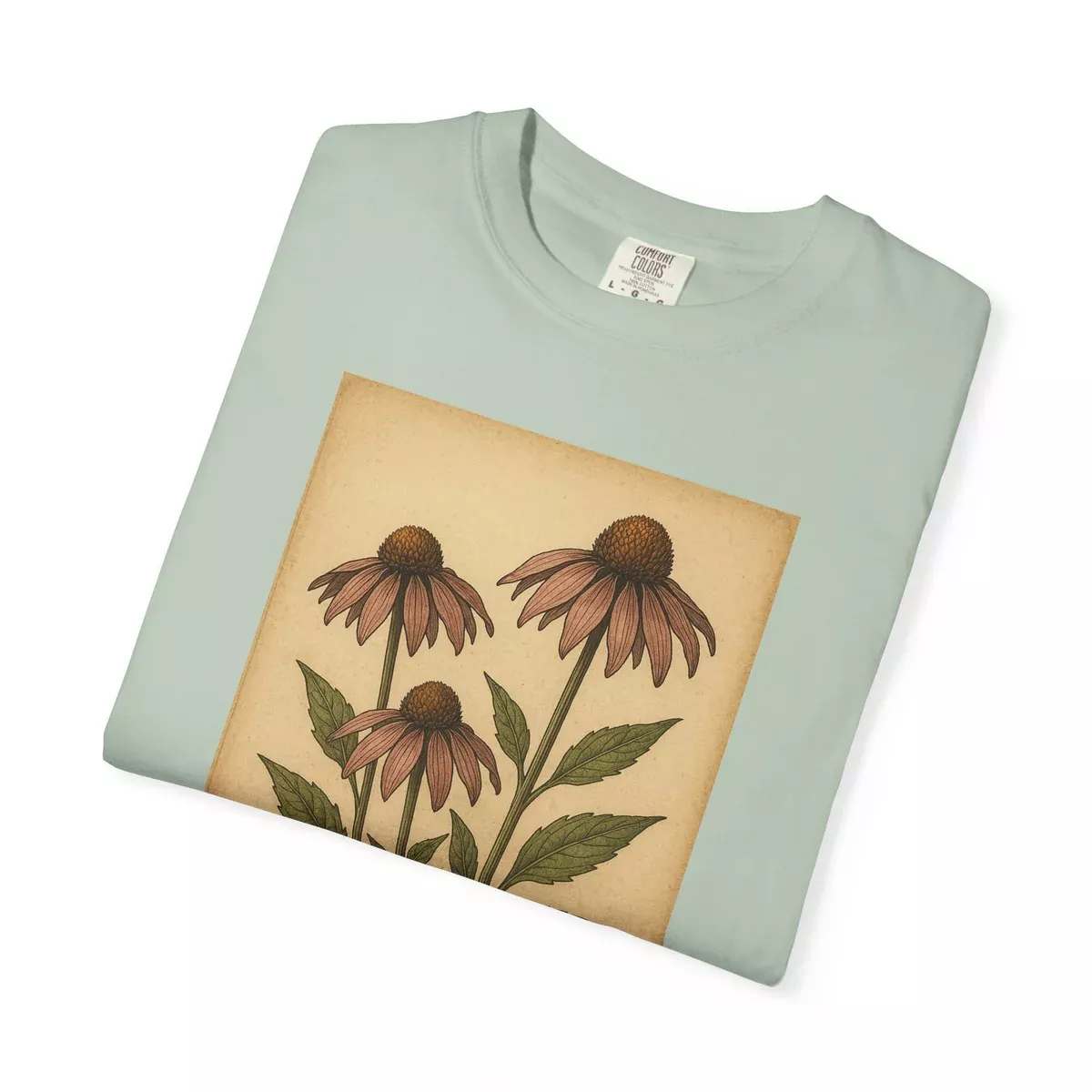 echinacea-botanical-tee-nature-lover-gift-botanical-t-shirt Echinacea Botanical Tee, Nature Lover Gift, Botanical T-shirt