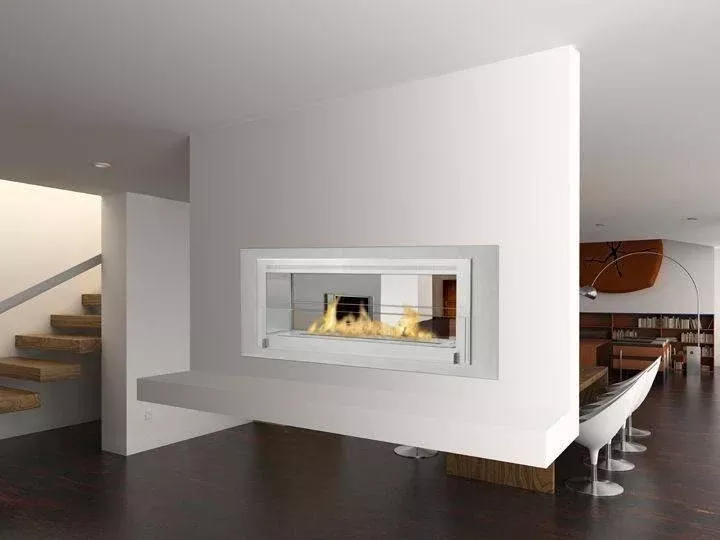 Eco-Feu Santa Cruz 2-Sided Biofuel Fireplace