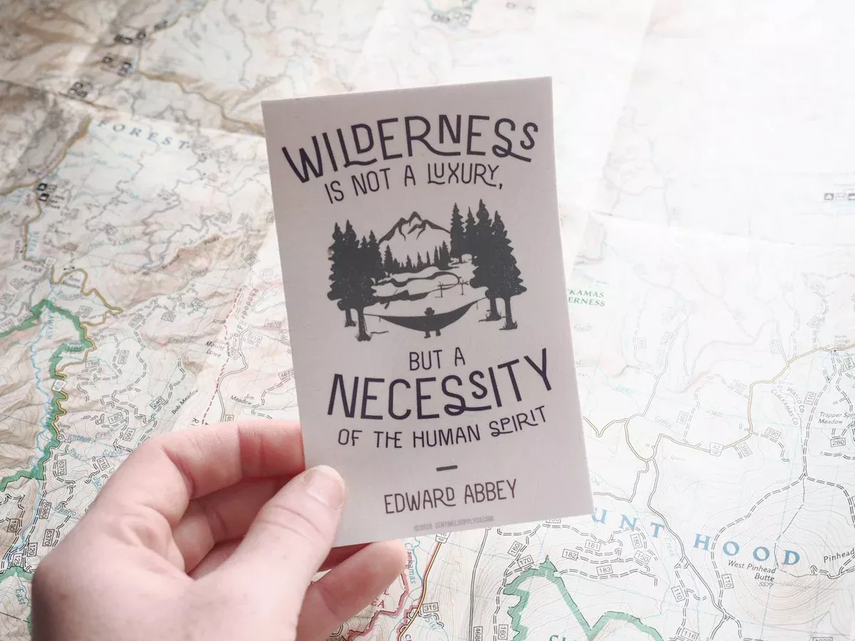 edward-abbey-wilderness-quote-sticker Edward Abbey Wilderness Quote Sticker