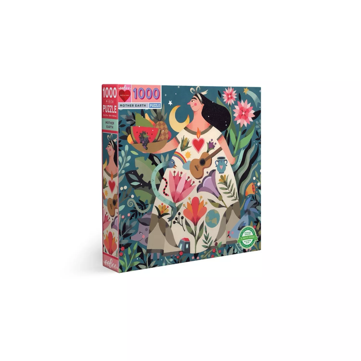 eeBoo 1000 Piece Mother Earth Square Puzzle