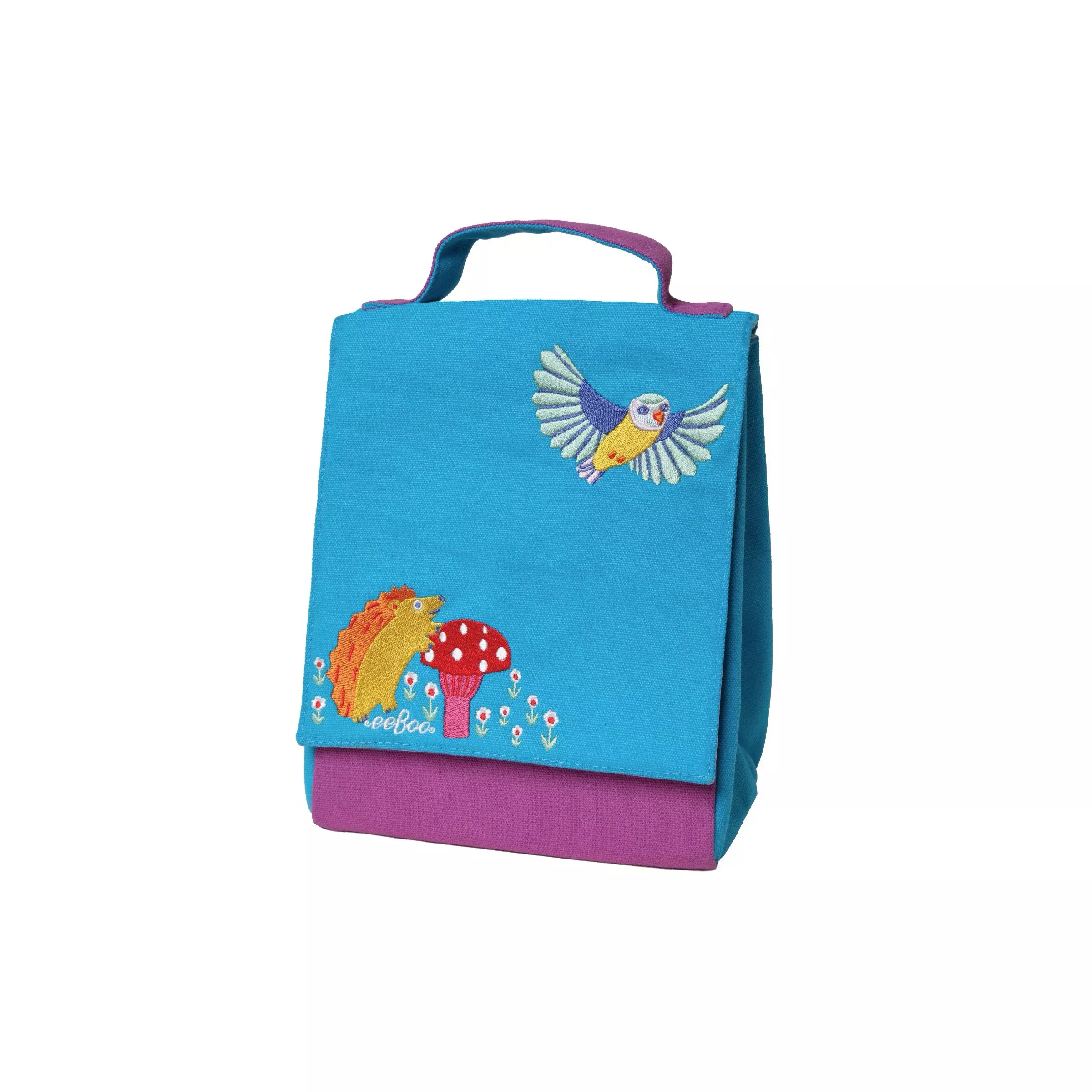 eeboo-hedgehog-bird-lunch-bag eeBoo Hedgehog & Bird Lunch Bag
