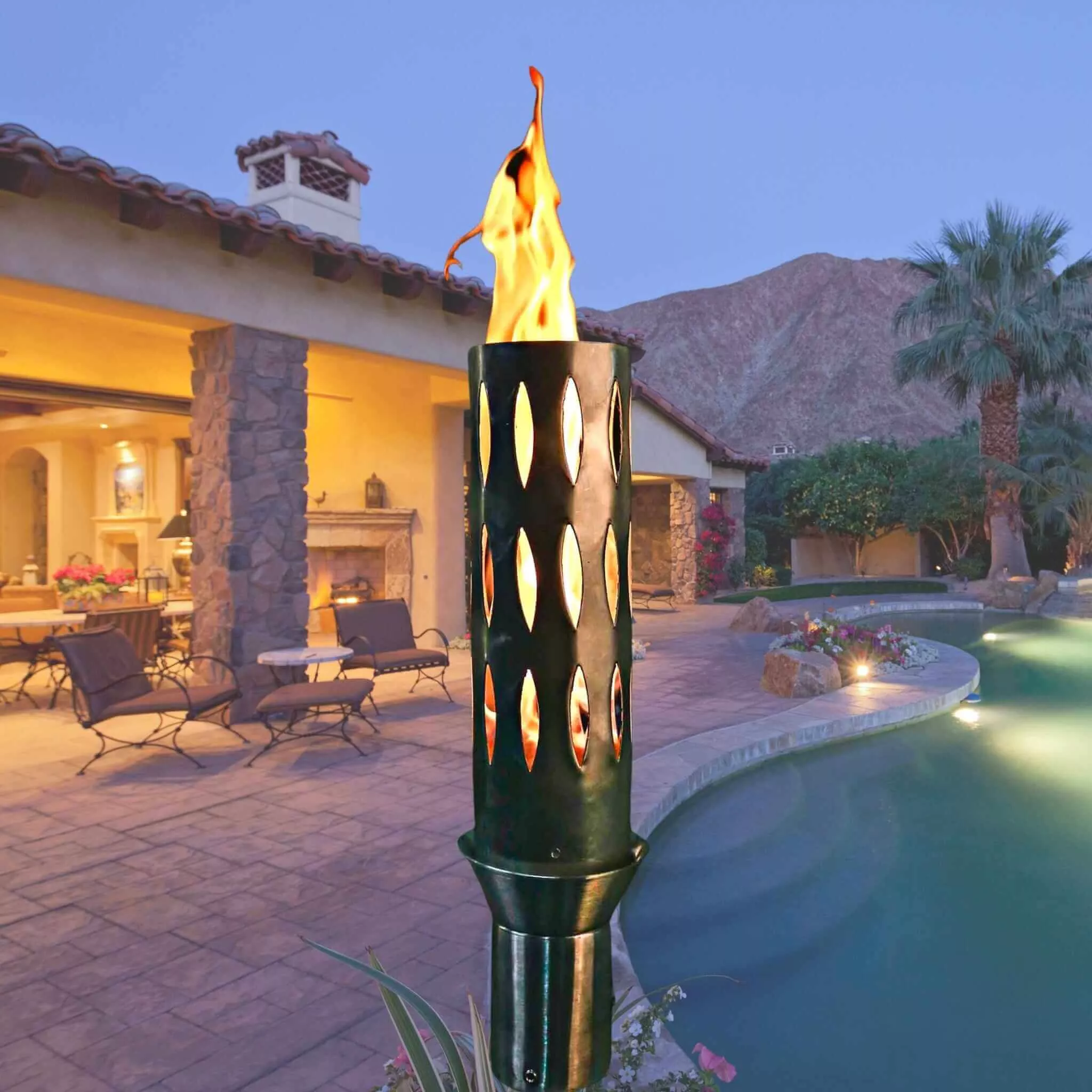 Ellipse Fire Torch - Stainless Steel - The Outdoor Plus
